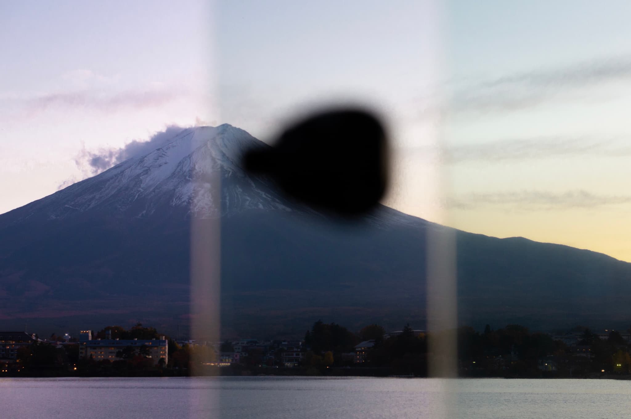Mt. Fuji Outside of a Bus Window